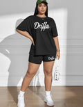 Drilla Drippa – Women’s Luxe Black Two-Piece Streetwear Set